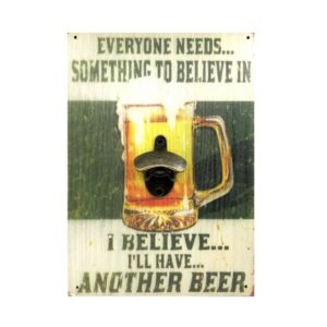 QUADRO DECOR ABRIDOR MADEIRA BEER BIGSUL