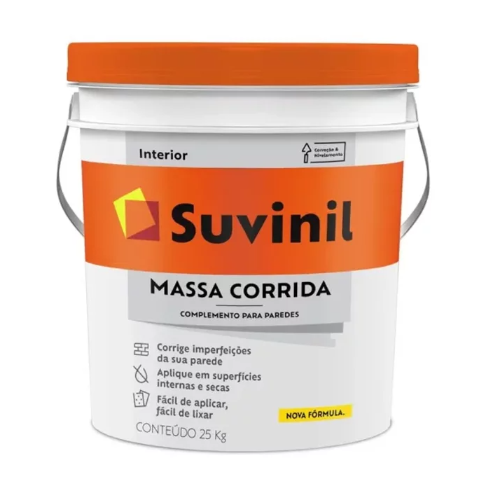 MASSA CORRIDA PVA SUVINIL BL PLÁSTICO 25KG