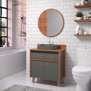 CONJUNTO ARMÁRIO DE BANHEIRO CREMONA BERTAZOLI