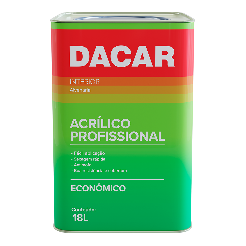 ACRÍLICO FOSCO PROFISSIONAL DACAR BRANCO /BASE P 18L