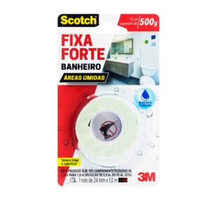 FITA DUPLA FACE FIXA FORTE BANHEIRO 3M
