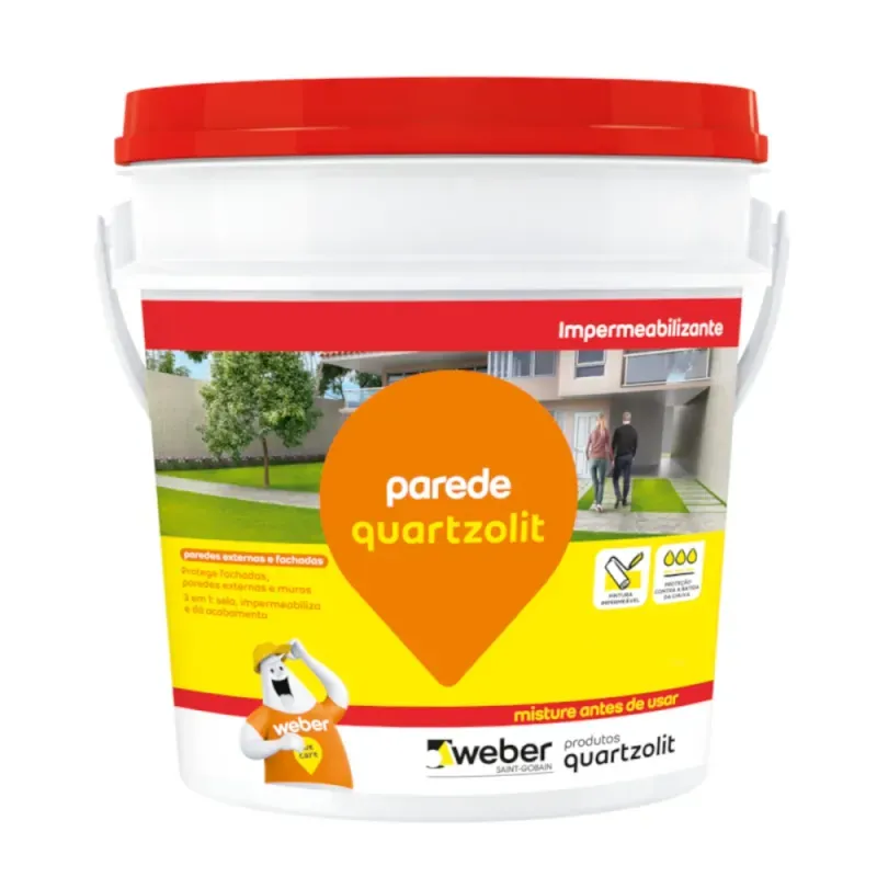 IMPERMEABILIZANTE ACRÍLICO PAREDE E MUROS QUARTZOLIT
