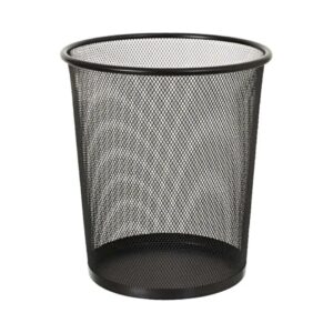 LIXEIRA CESTO TELADO PRETO 26CM BIGSUL