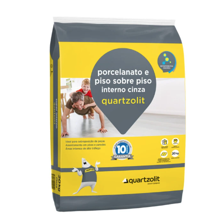 ARGAMASSA INTERNA PORCELANATO PISO SOBRE PISO QUARTZOLIT