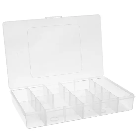 CAIXA PLÁSTICA ORGANIZADORA INCOLOR COM DIVISÓRIA JAGUAR