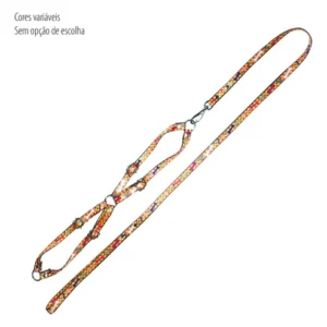 GUIA SEDA COM PEITORAL AJUSTÁVEL FURACÃO PET