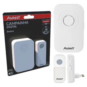 CAMPAINHA SEM FIO DIGITAL TOMADA BIVOLT AVANT