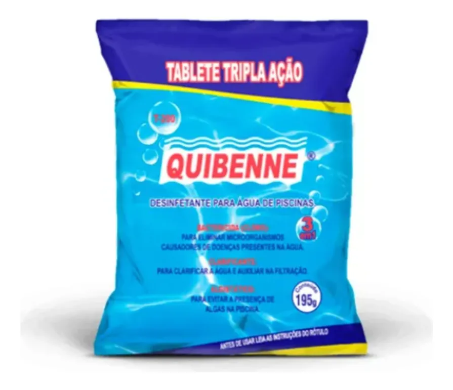 PISCINA TABLETE TRIPLA AÇÃO QUIBENNE
