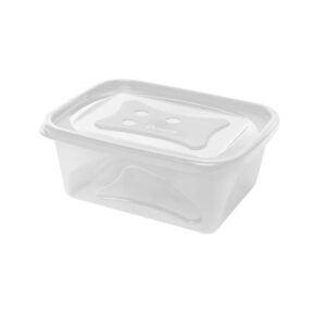 POTE PLÁSTICO RETANGULAR COM TAMPA JAGUAR