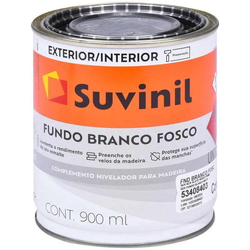 FUNDO BRANCO FOSCO PARA MADEIRA SUVINIL
