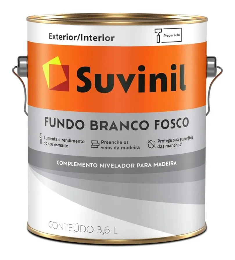 FUNDO BRANCO FOSCO PARA MADEIRA SUVINIL - Imagem 2