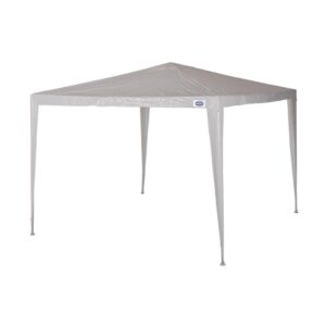 GAZEBO AÇO 3x3x2,50M RAFIA BRANCO MOR