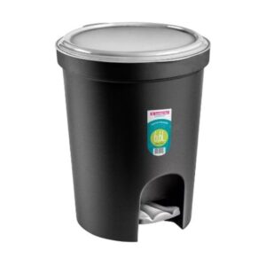 LIXEIRA DE PEDAL PLÁSTICA REDONDA SANREMO