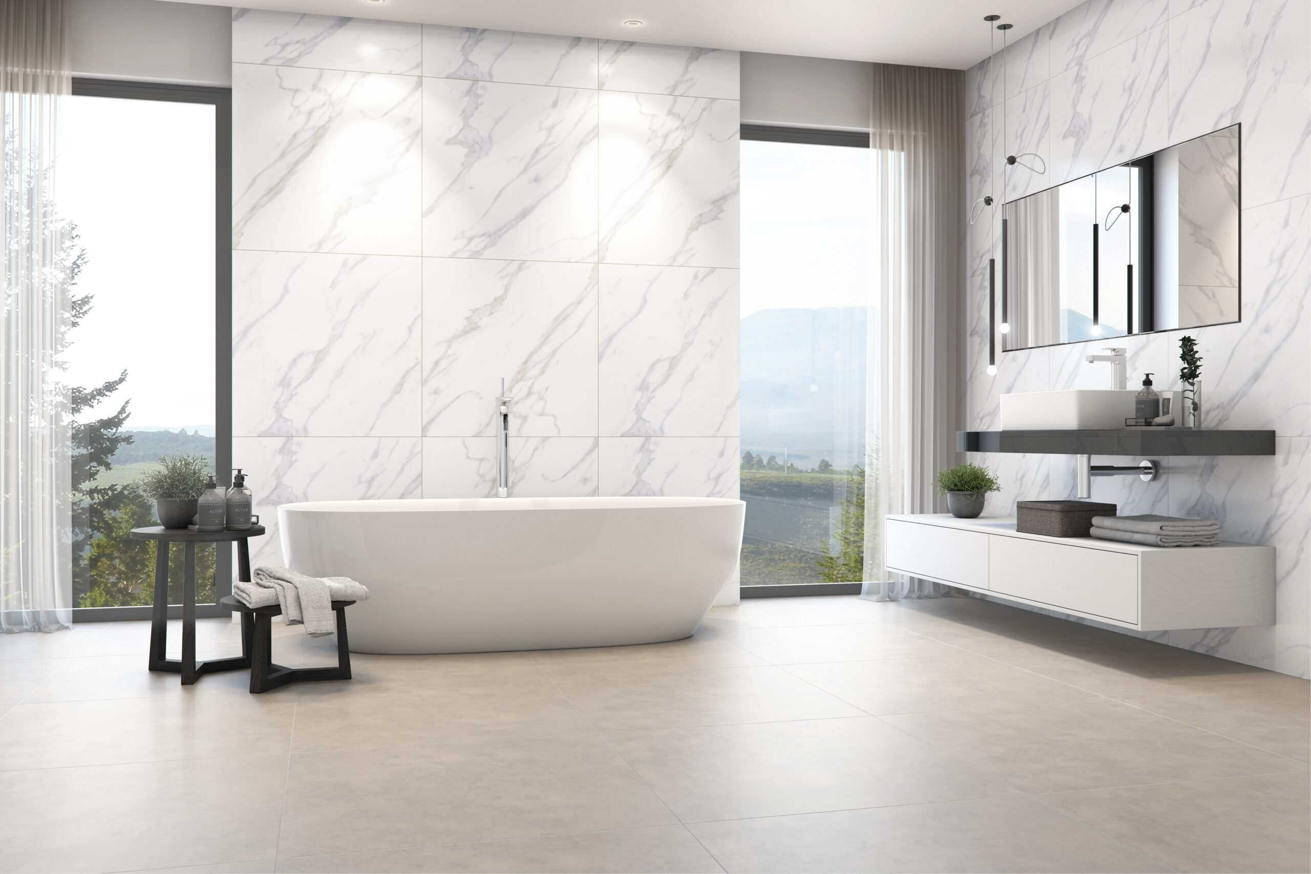 PISO EMBRAMACO 60X60 RETIFICADO BENI RT60018 CX 2.52M² - Imagem 2