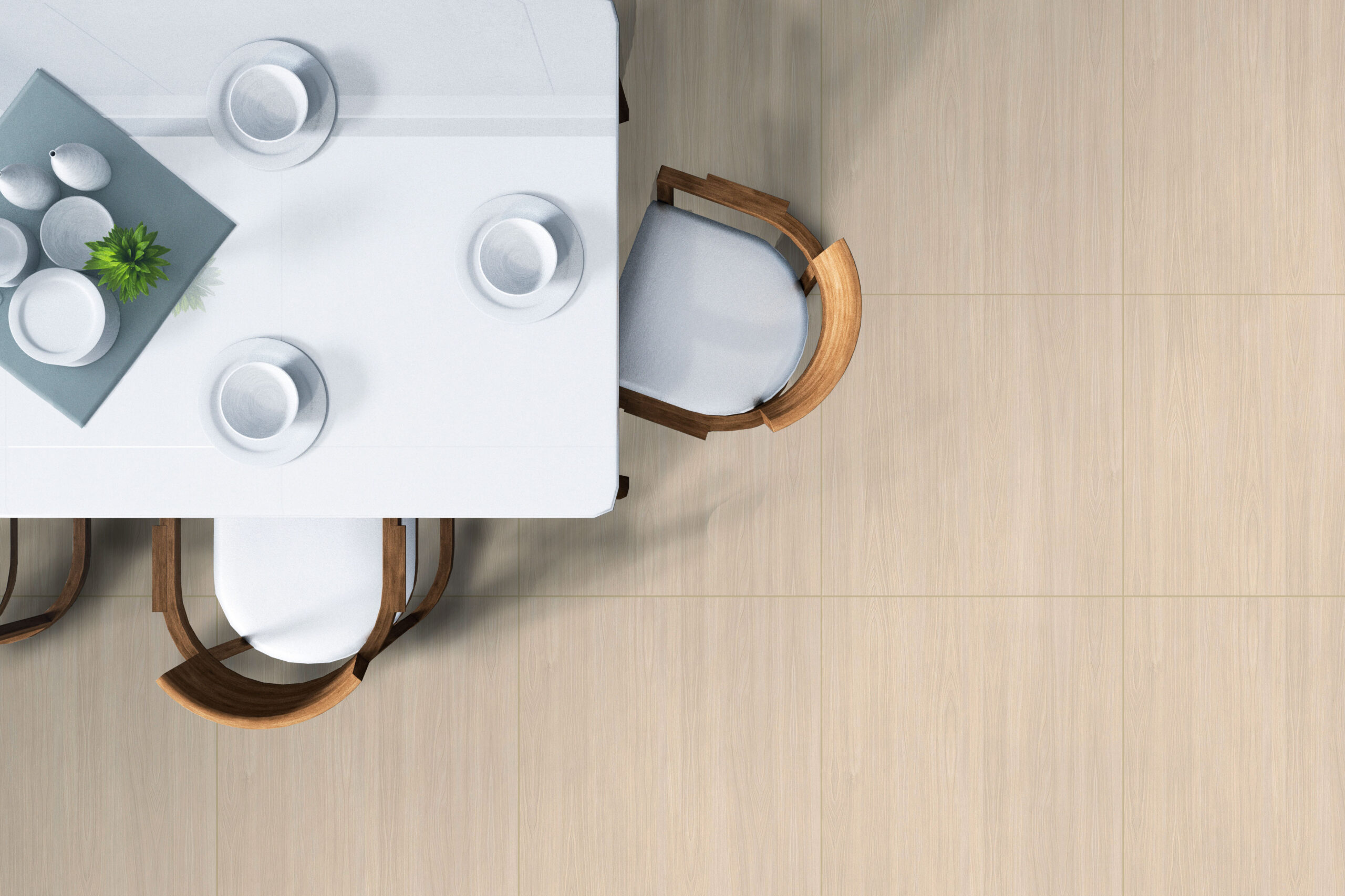 PISO EMBRAMACO 60X60 RETIFICADO GUARUBA BEIGE SATINY RT60026 CX 2.52M² - Imagem 2