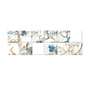 REVESTIMENTO INCEPA  INSERTO 30X90.2 RETIFICADO ACETINADO BLOSSOM BLUE CX 1.08M²