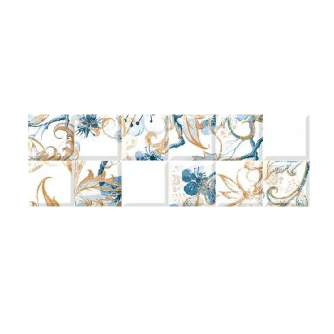 REVESTIMENTO INCEPA INSERTO 30X90.2 RETIFICADO ACETINADO BLOSSOM BLUE CX 1.08M²