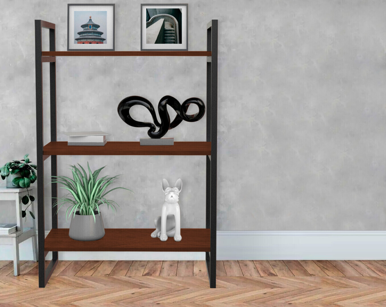 ESTANTE COM 3 PRATELEIRAS INDUSTRIAL AVELÃ BRASFORMA - Imagem 2