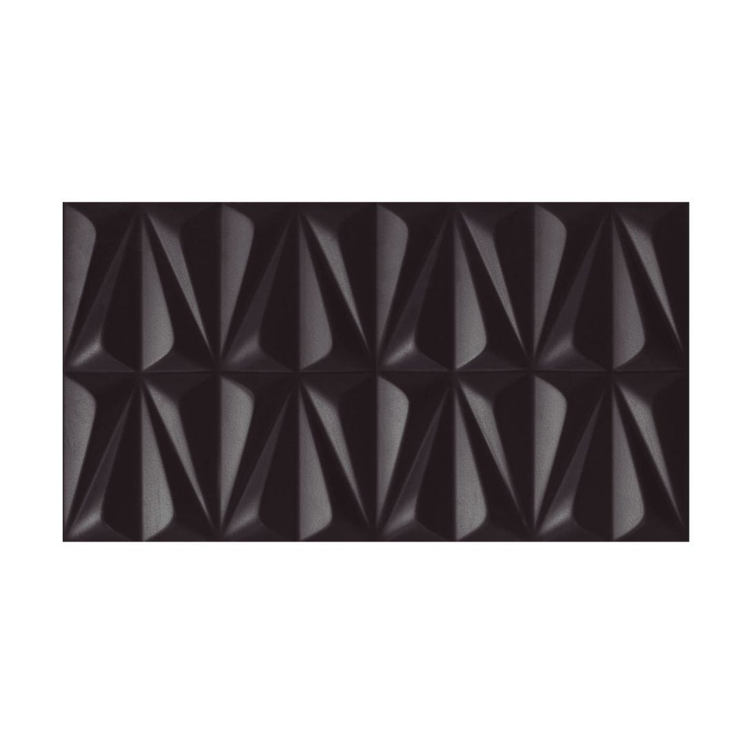 REVESTIMENTO INCEPA INSERTO 32X59 RETIFICADO ACETINADO LUDO BLACK CX 0.76M²