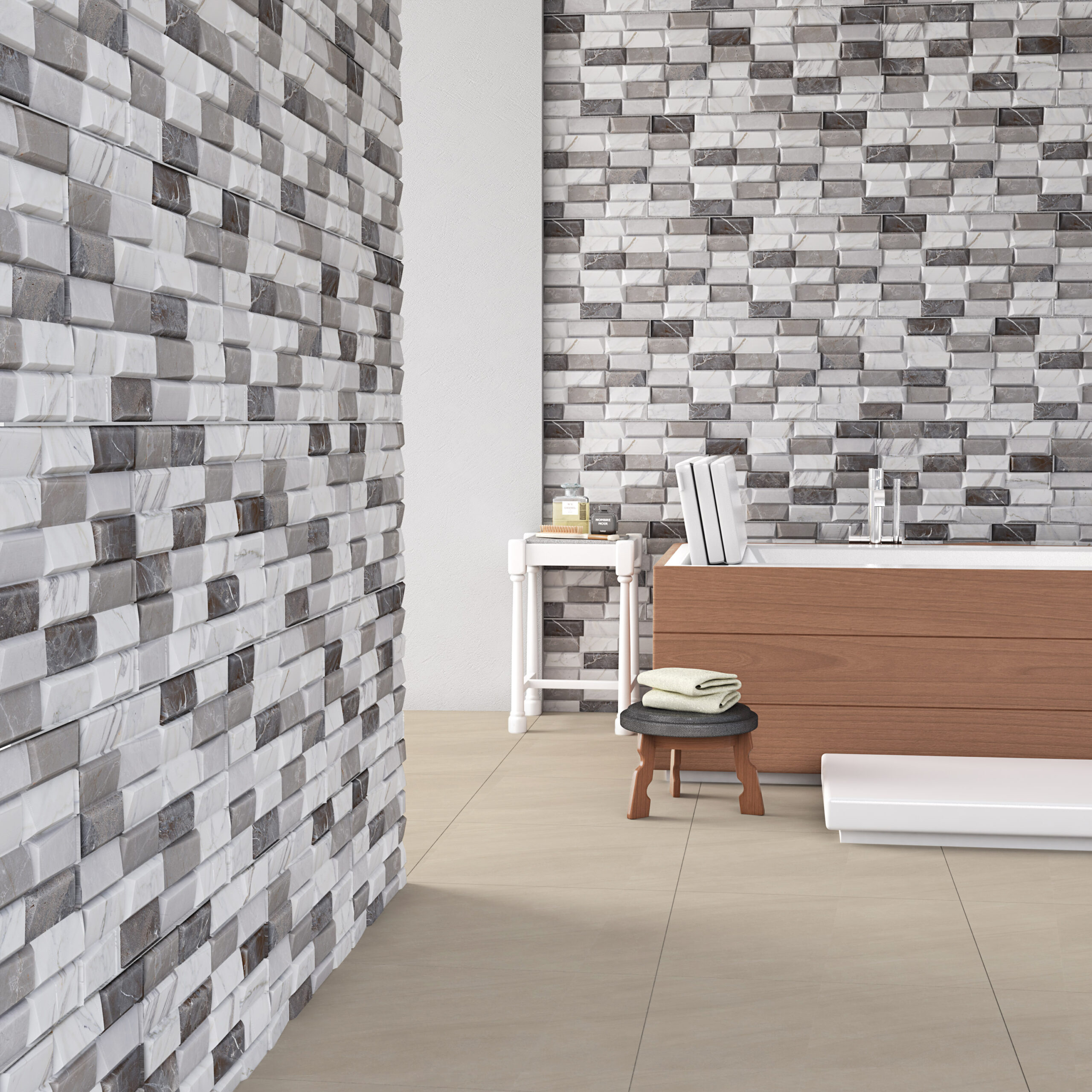 PISO EMBRAMACO 60X60 RETIFICADO ESNA MATE RT60/1016 CX 2.52M² - Imagem 2