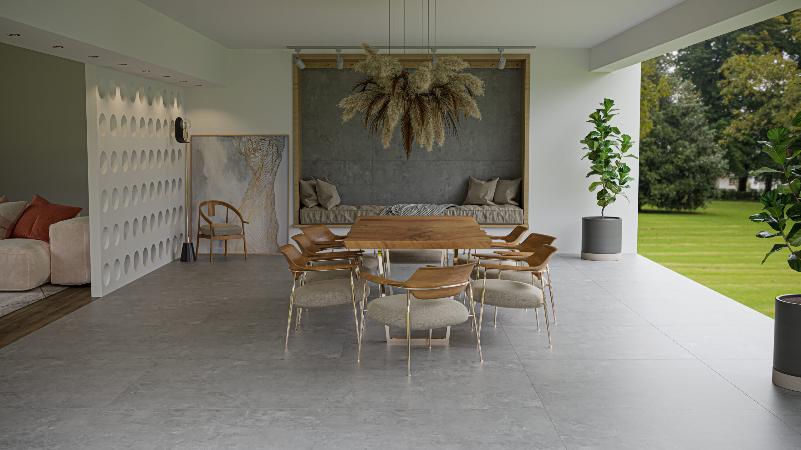 PORCELANATO EMBRAMACO 83X83 DISTRICT GRAY OUT PLUS 83044 CX 2.73M² - Imagem 2