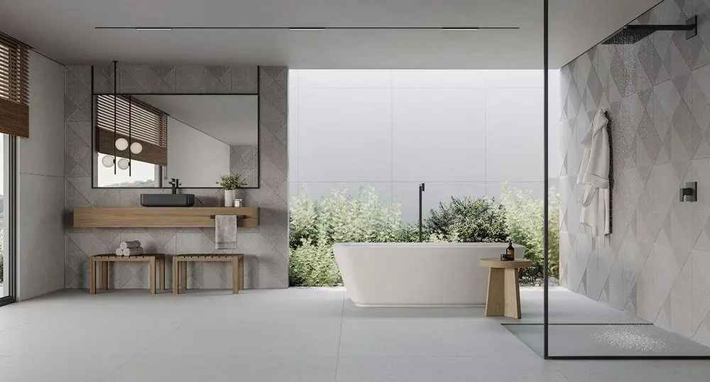 REVESTIMENTO PORTINARI 58.4X58.4 RETIFICADO BOULEVARD DECOR SGR MATTE CX1.70M² - Imagem 2