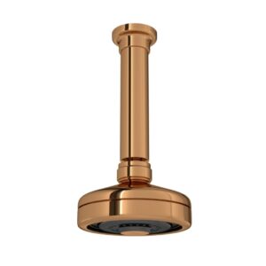 DECA CHUVEIRO TETO COM TUBO 1990 GL ACQUA PLUS RED GOLD (TEMP MAX 70°)