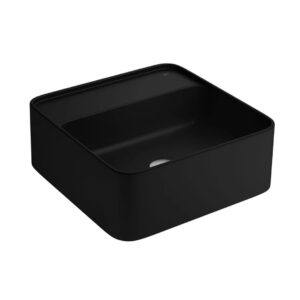 DECA CUBA DE APOIO QUADRADA 40CM COM MESA L.280.94 EBANO FOSCO