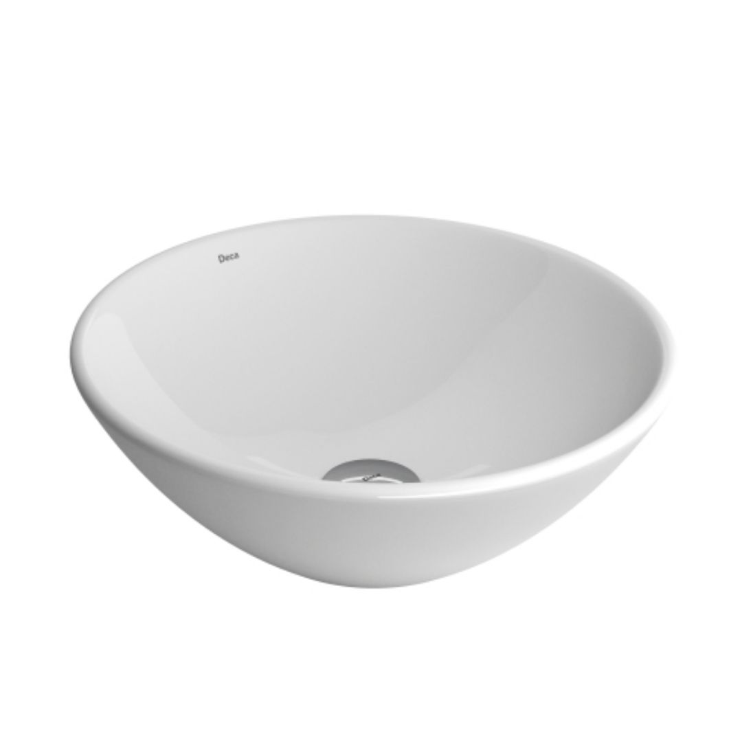 DECA CUBA DE APOIO REDONDA 35CM BRANCO GELO