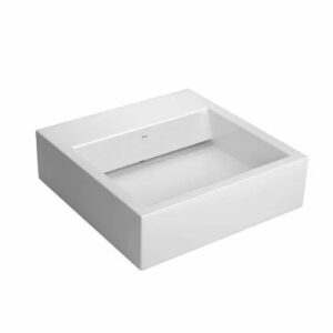 DECA CUBA DE APOIO RETANGULAR 46CM COM MESA VALV OCULTA L86.17 BRANCO