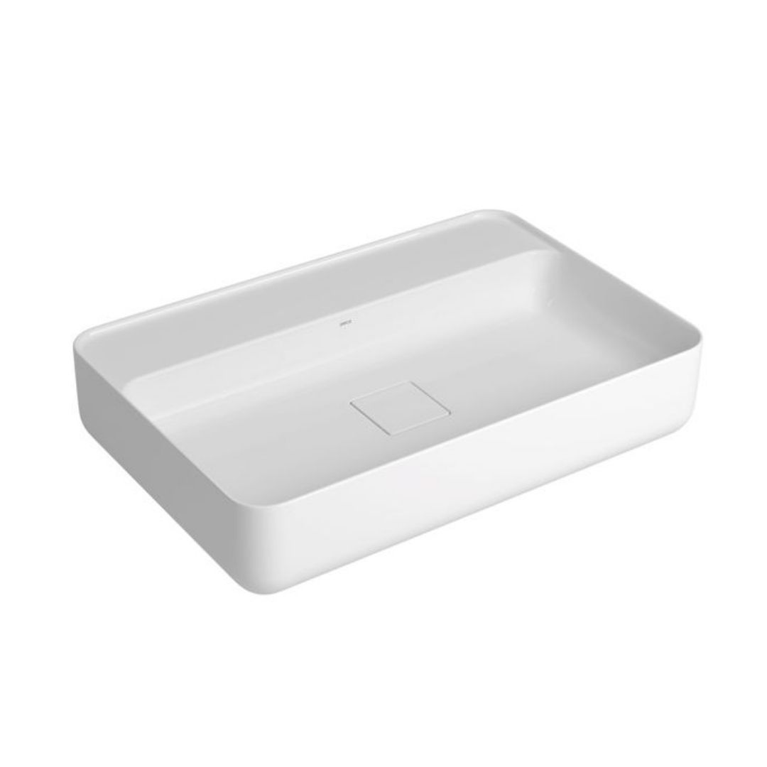 DECA CUBA DE APOIO RETANGULAR 60CM COM MESA L.13060.M.17 BRANCO