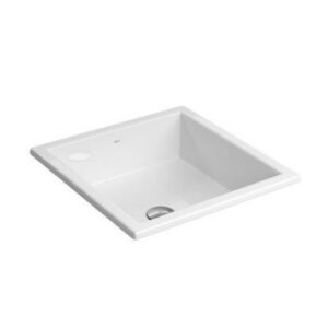 DECA CUBA QUADRADA SOBREPOR 41X41CM BRANCO GELO NW