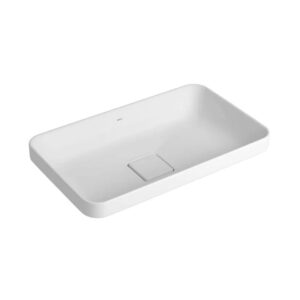 DECA CUBA RETANGULAR SOBREPOR 50X30CM BRANCO SLIM