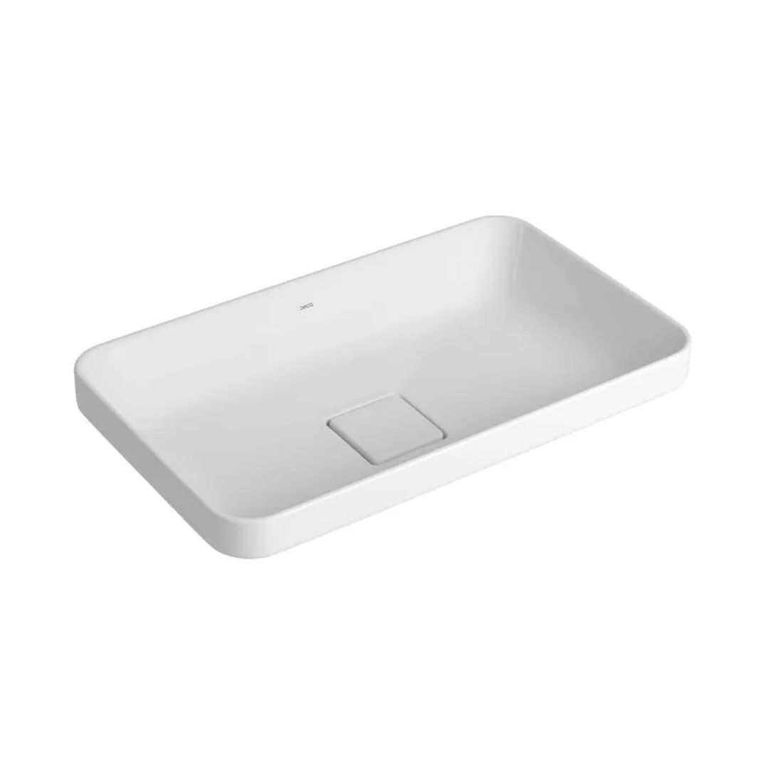 DECA CUBA RETANGULAR SOBREPOR 50X30CM BRANCO SLIM