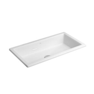 DECA CUBA RETANGULAR SOBREPOR 59X30.5CM BRANCO GELO NW