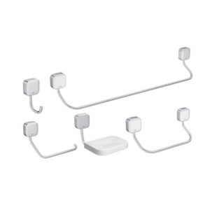 DECA KIT ACESSÓRIOS BWC PIX CROMADO 5 PEÇAS