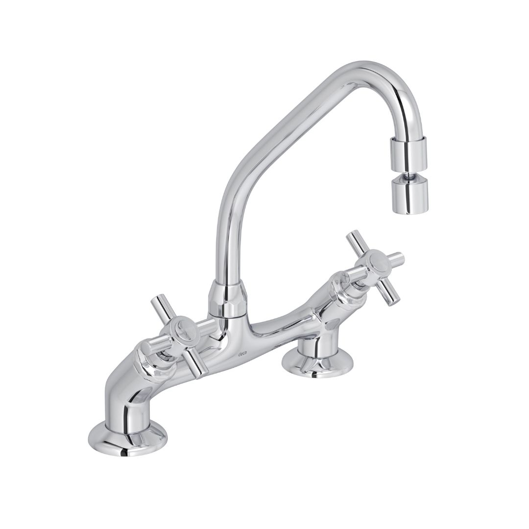 DECA MISTURADOR COZINHA MESA BICA ALTA 1256 C37 IZY CROMADO
