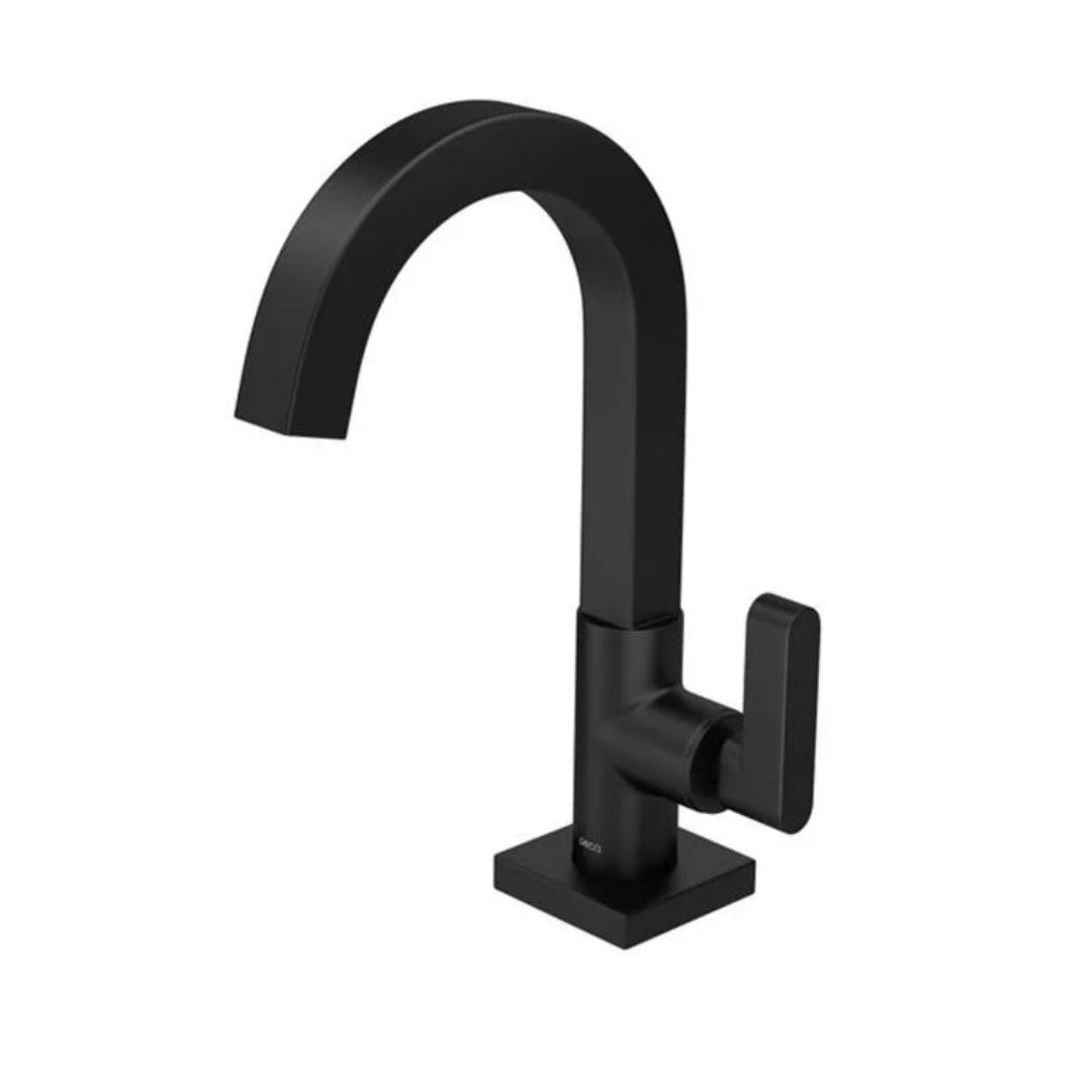 DECA TORNEIRA LAVATÓRIO MESA ALTA 1198 BL38 SOUL BLACK NOIR