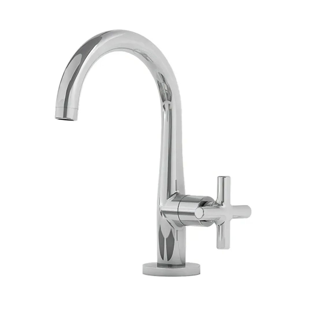 FANI TORNEIRA LAVATÓRIO BICA ALTA 1195 C180 CROMADA 1/4 VOLTA