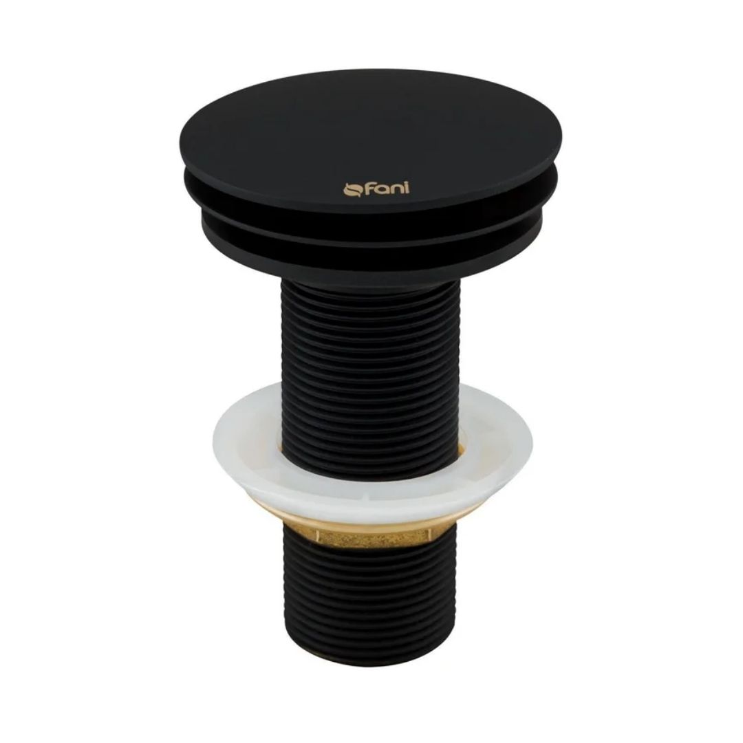FANI VÁLVULA LAVATÓRIO CLICK 1608 BK PRETA SEM LADRÃO FOSCO
