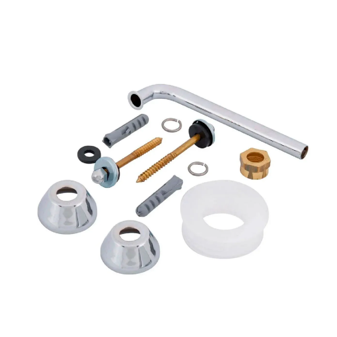 INCEPA CONJUNTO FIXAÇÃO PARA MICTORIO PEQUENO S-10 METAL CROMADO