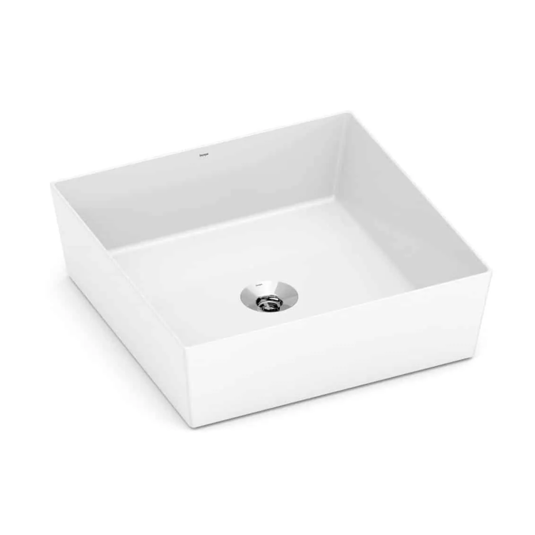 INCEPA CUBA DE APOIO PLATINUM 38X38CM P5 QUADRADA SEM MESA BRANCA