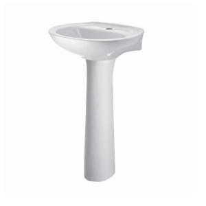 INCEPA LAVATÓRIO COM COLUNA FLAMINGO CINZA PLATINA