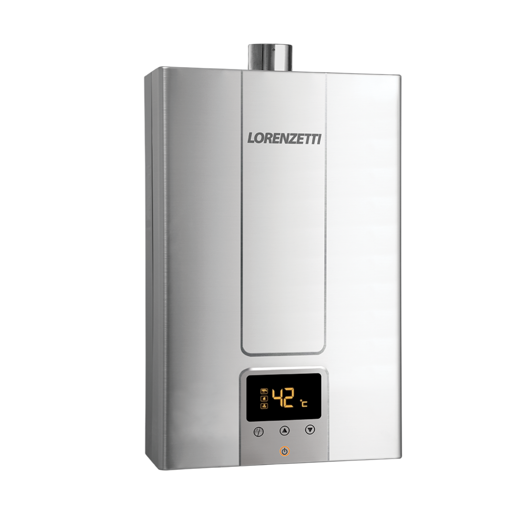 AQUECEDOR A GÁS LZ-2000DE-I GLP DIGITAL INOX BIVOLT LORENZETTI