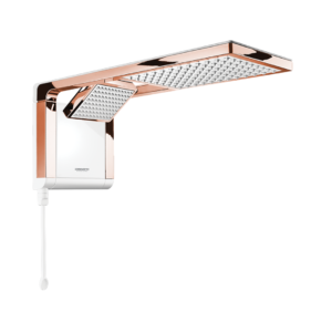 CHUVEIRO ACQUA DUO BRANCO/ROSE GOLD 220V 7800W LORENZETTI