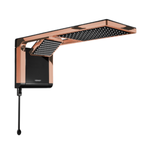 CHUVEIRO ACQUA DUO PRETO/ROSE GOLD 220V 7800W LORENZETTI
