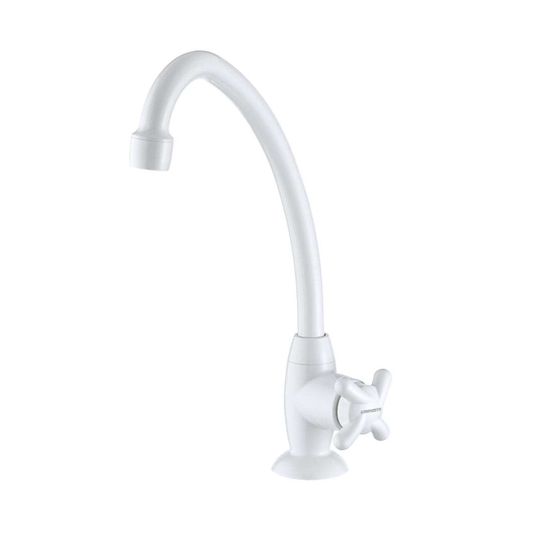 LORENZETTI TORNEIRA PVC COZINHA MESA BRIO BRANCA 1167 F34 1/4 VOLTA