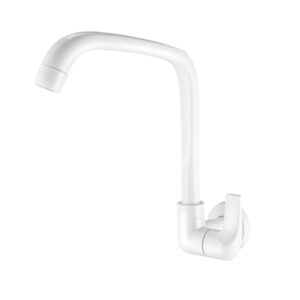 LORENZETTI TORNEIRA PVC COZINHA PAREDE FITT BRANCA 1168 F61 1/4 VOLTA