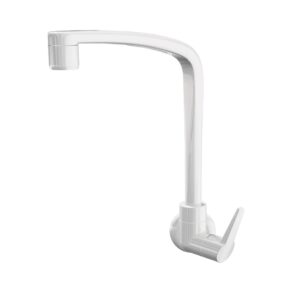 LORENZETTI TORNEIRA PVC COZINHA PAREDE FLATT BRANCA 1168 F71 1/4 VOLTA