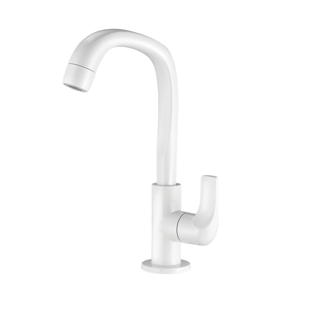 LORENZETTI TORNEIRA PVC LAVATÓRIO FITT BRANCA 1195 F61 1/4 VOLTA